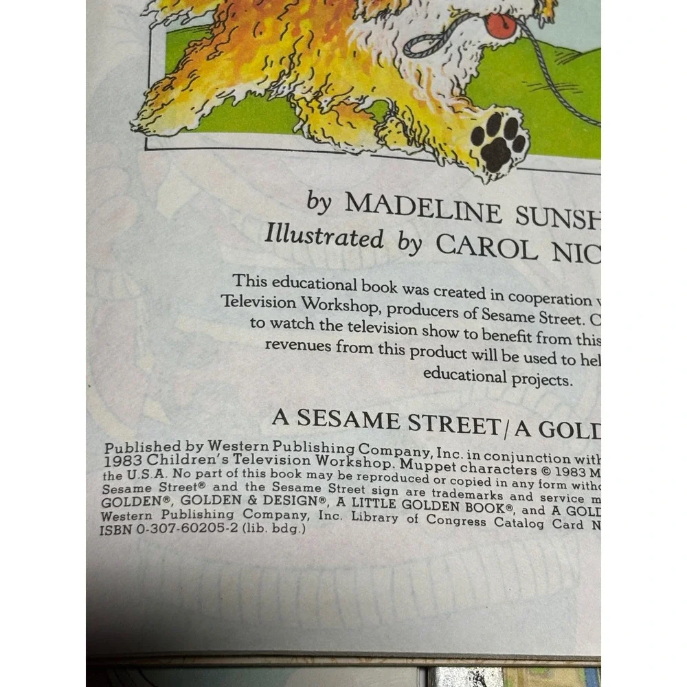 6 VTG Little Golden Bks Sesame Street Bambi Thumblina Puppy Love Theodore Mouse‎